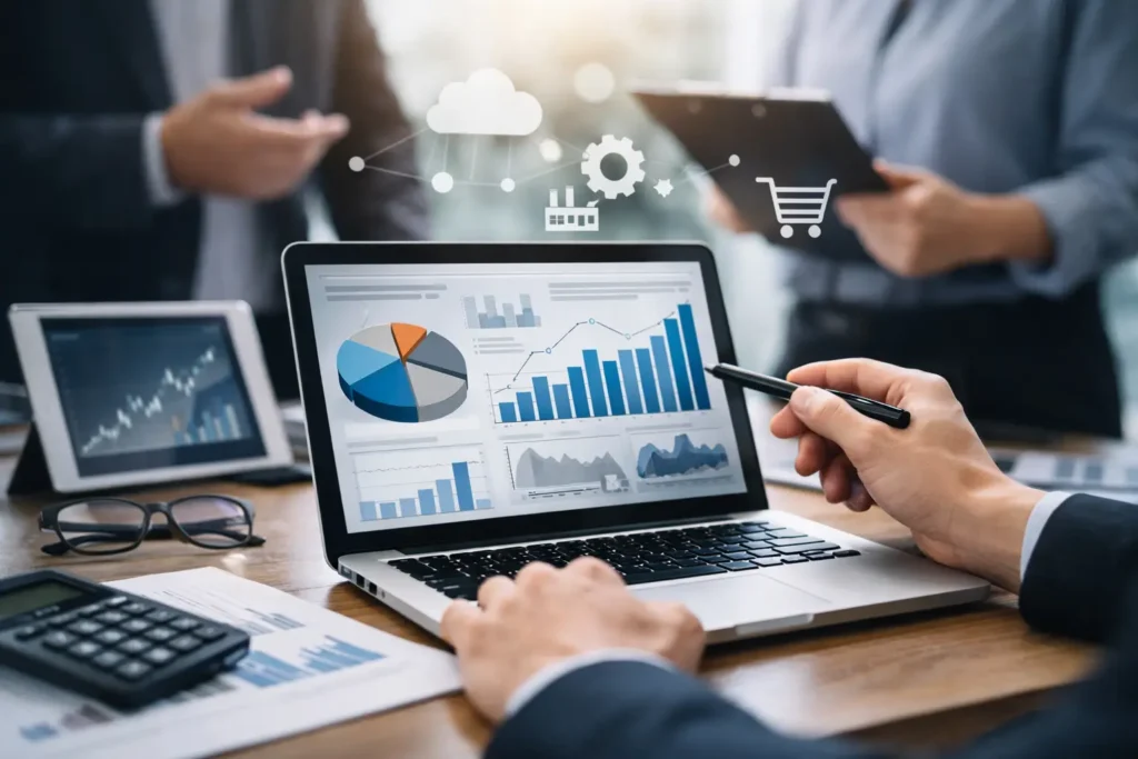 نظام المحاسبة erp لقرارات مالية أسرع وأدق